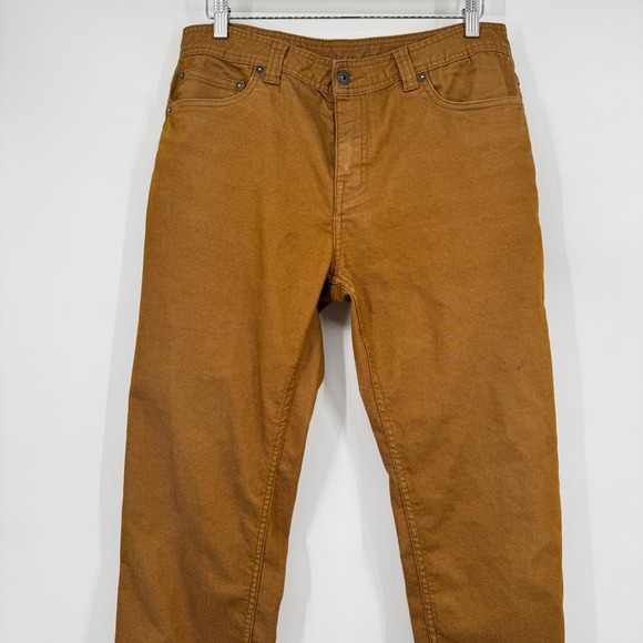 Prana Slim Fit Pants Mens 34x32 Brown Organic Cotton Blend Outdoor Chino Hiking - Picture 2 of 14